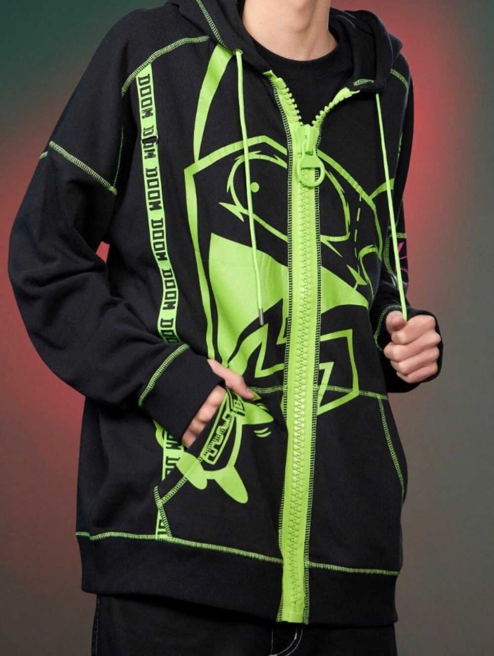 Invader Zim GIR Utility Hoodie
